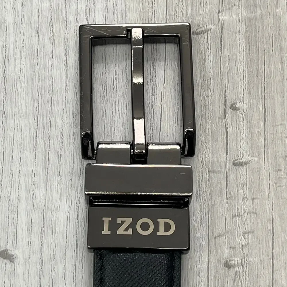 Izod Black Faux Leather 29.5